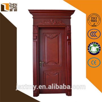 Professional design right/left inside/outside carved solid wooden door design